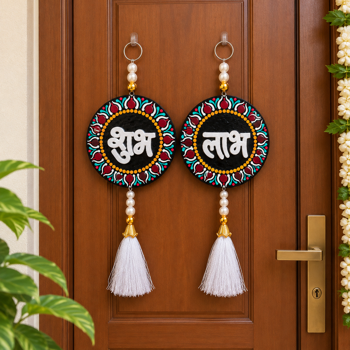 Handmade Mandala Shubh Labh Hanging