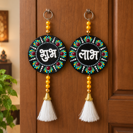 Handcrafted Mandala Shubh Labh Hanging
