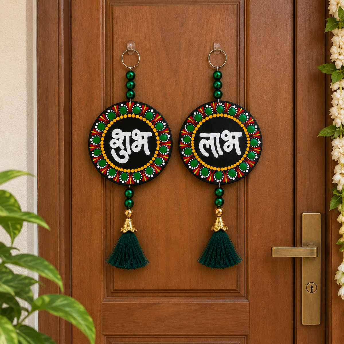 Handmade Mandala Shubh Labh Hanging